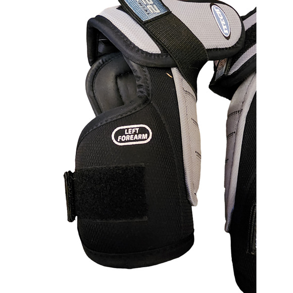 Itech Tech Lite 220 Hockey Forearm Protectors Left Right Pair Black Grey - Picture 5 of 7